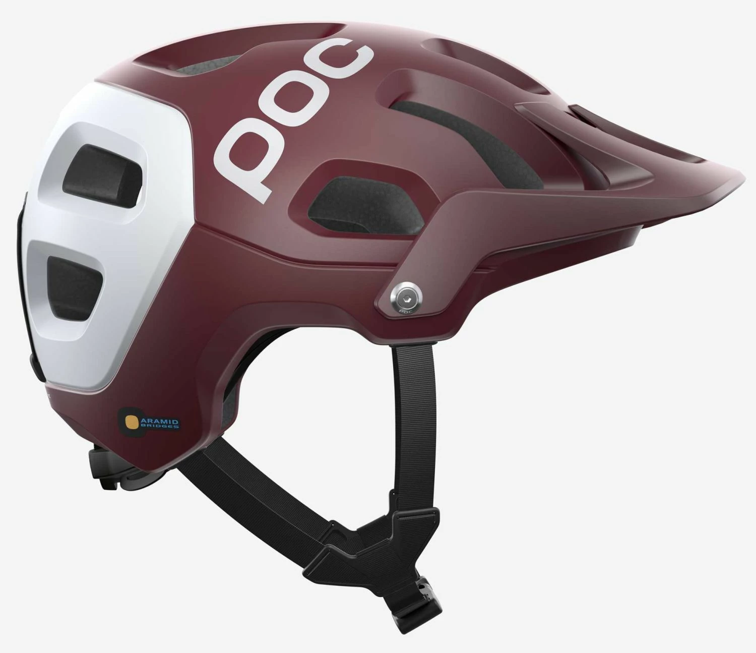 POC Tectal Race Spin Mountainbike-Helm - Propylene Red/Hydrogen White Matt 5 POC Tectal Race Spin Mountainbike-Helm - Propylene Red/Hydrogen White Matt – Bild 3