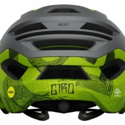 Giro Merit Spherical MIPS MTB Helm - Matte Met Black/ano Lime -HelmPro Verkaufs-Shop 200261011 giro merit spherical matte metallic black ano lime back