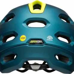 Bell Super DH Spherical MIPS Downhill-Helm - Mat/gloss Blue/hi Viz -HelmPro Verkaufs-Shop 210178049 Bell Super DH Spherical mountain helmet matte gloss blue hi viz no chinbar back