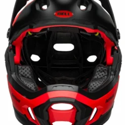 Bell Super DH Spherical MIPS Downhill-Helm - Mat/gloss Red Black Fasthouse -HelmPro Verkaufs-Shop 210178052 Bell Super DH Spherical mountain helmet fasthouse matte red black front