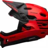 Bell Super DH Spherical MIPS Downhill-Helm - Mat/gloss Red Black Fasthouse -HelmPro Verkaufs-Shop 210178052 Bell Super DH Spherical mountain helmet fasthouse matte red black left