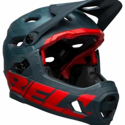 Bell Super DH Spherical MIPS Downhill-Helm - Prism Mat Blue/crims -HelmPro Verkaufs-Shop 210178055 Bell Super DH Spherical mountain helmet prime matte blue crimson front right