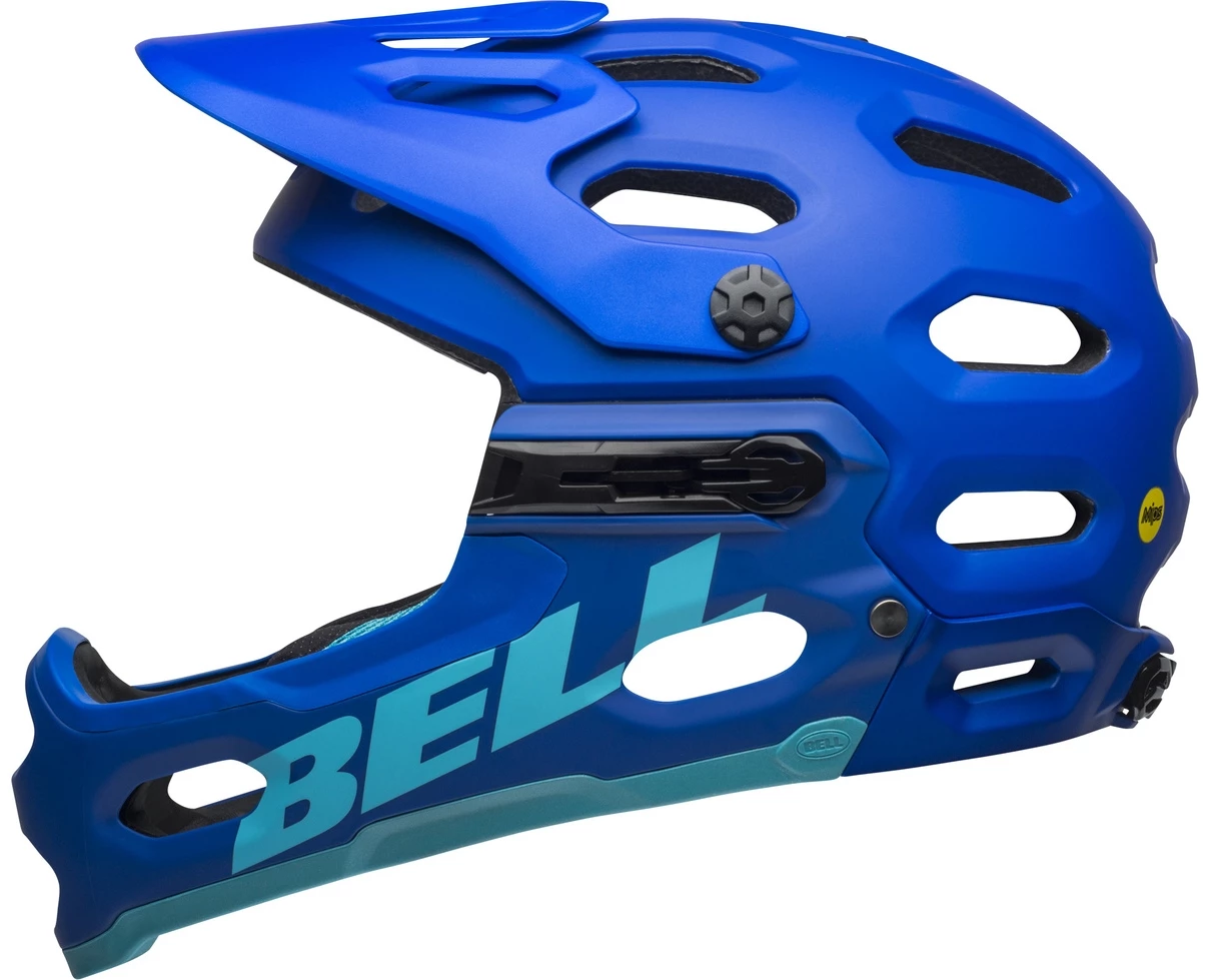 Bell Super 3R MIPS All-Mountain/Downhill-Helm - Mat Blue/bright Blue 3 Bell Super 3R MIPS All-Mountain/Downhill-Helm - Mat Blue/bright Blue