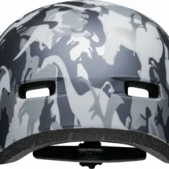 Bell Lil Ripper Kinder Fahrradhelm - Camosaurus -HelmPro Verkaufs-Shop 210208027 bell lil ripper camosaurus matte gray silver back