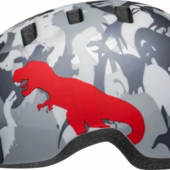 Bell Lil Ripper Kinder Fahrradhelm - Camosaurus -HelmPro Verkaufs-Shop 210208027 bell lil ripper camosaurus matte gray silver left