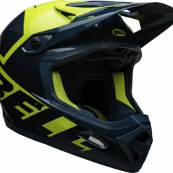 Bell Transfer BMX Downhill-Helm - Blue/hi-viz -HelmPro Verkaufs-Shop 210217001 bell transfer full face helmet slice gloss blue yellow front right