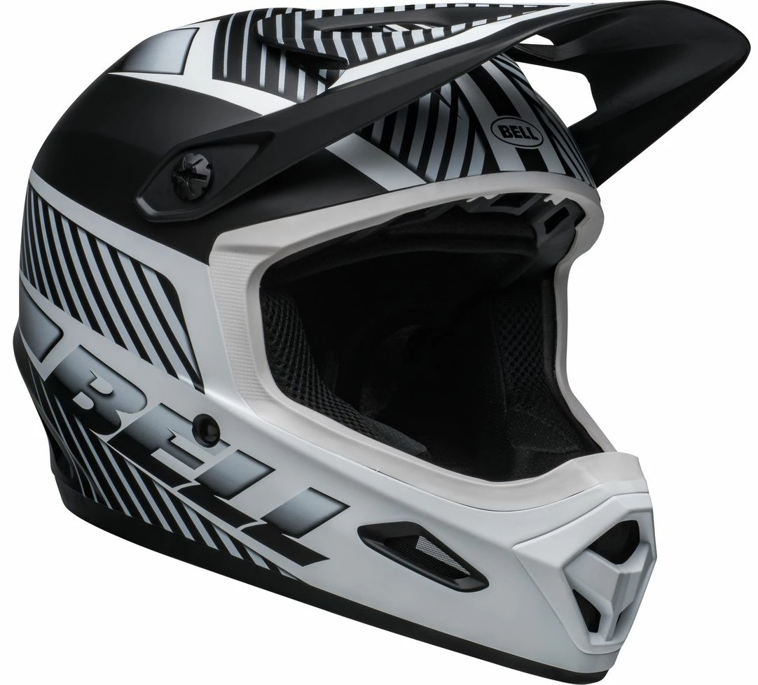 Bell Transfer BMX Downhill-Helm - Mat Black-white 4 Bell Transfer BMX Downhill-Helm - Mat Black-white – Bild 2