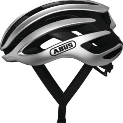 Fahrradhelme mit Beleuchtung Verkäufe 56 ABUS AirBreaker Rennradhelm - Gleam Silver