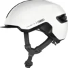 ABUS HUD-Y City- Fahrradhelm - Shiny White -HelmPro Verkaufs-Shop 91987 HUD Y SHINY WHITE SIDE CMYK 3