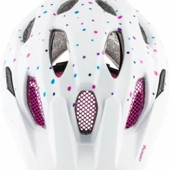 Alpina Carapax Jr. Fahrradhelm - White Polke Dots -HelmPro Verkaufs-Shop A9702111 Alpina Carapax Junior white polka 1
