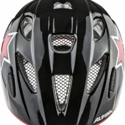 Alpina Ximo Flash Kinder Fahrradhelm - Black Red White Star -HelmPro Verkaufs-Shop A9710 X 30 F1