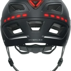ABUS Hyban 2.0 LED Fahrradhelm - Signal Black Mat -HelmPro Verkaufs-Shop ABUS Hyban 2 0 Led Fahrradhelm black mat 3