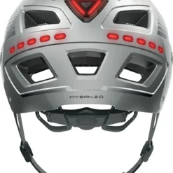 ABUS Hyban 2.0 LED Fahrradhelm - Signal Silver Shiny 8 ABUS Hyban 2.0 LED Fahrradhelm - Signal Silver Shiny -HelmPro Verkaufs-Shop ABUS Hyban 2 0 Led Fahrradhelm signal silver shiny 3