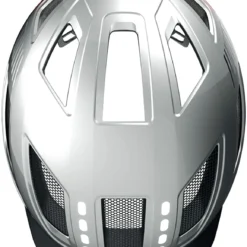 ABUS Hyban 2.0 LED Fahrradhelm - Signal Silver Shiny 9 ABUS Hyban 2.0 LED Fahrradhelm - Signal Silver Shiny -HelmPro Verkaufs-Shop ABUS Hyban 2 0 Led Fahrradhelm signal silver shiny 4