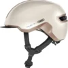 ABUS HUD-Y City- Fahrradhelm - Champagne Gold 2 ABUS HUD-Y City- Fahrradhelm - Champagne Gold -HelmPro Verkaufs-Shop Abus Hud y city stadt fahrradhelm ebike helm champagne gold 1