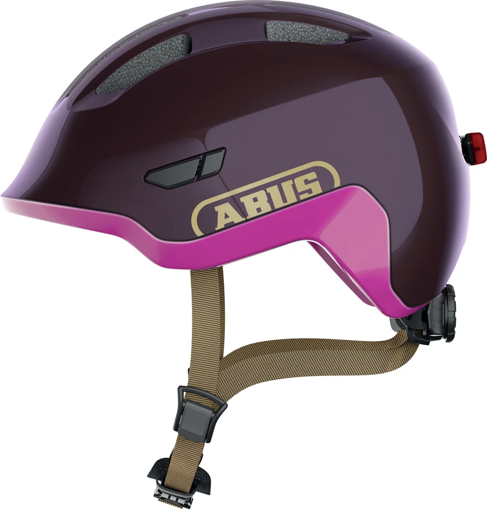 ABUS Smiley 3.0 ACE LED Kinder-Fahrradhelm - Royal Purple Shiny 3 ABUS Smiley 3.0 ACE LED Kinder-Fahrradhelm - Royal Purple Shiny