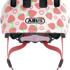 ABUS Smiley 3.0 LED Kinder-Fahrradhelm - Rose Strawberry Shiny -HelmPro Verkaufs-Shop Abus Smiley 3 0 LED kinder fahrradhelm rose strawberry shiny 2