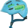 ABUS Smiley 3.0 Kinder-Fahrradhelm - Blue Croco Shiny -HelmPro Verkaufs-Shop Abus Smiley 3 0 kinder fahrradhelm blue croco shiny 1