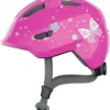 ABUS Smiley 3.0 Kinder-Fahrradhelm - Pink Butterfly -HelmPro Verkaufs-Shop Abus Smiley 3 0 kinder fahrradhelm pink butterfly 1