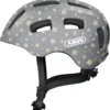 ABUS Youn-I 2.0 Junior-Fahrradhelm - Grey Star -HelmPro Verkaufs-Shop Abus Youn I 2 0 Kinderfahrradhelm grey star 1