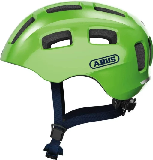 ABUS Youn-I 2.0 Junior-Fahrradhelm - Sparkling Green 3 ABUS Youn-I 2.0 Junior-Fahrradhelm - Sparkling Green -HelmPro Verkaufs-Shop Abus Youn I 2 0 Kinderfahrradhelm sparkling green 1