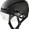 Alpina Altona V Visier-Fahrradhelm - Black Stealth Matt