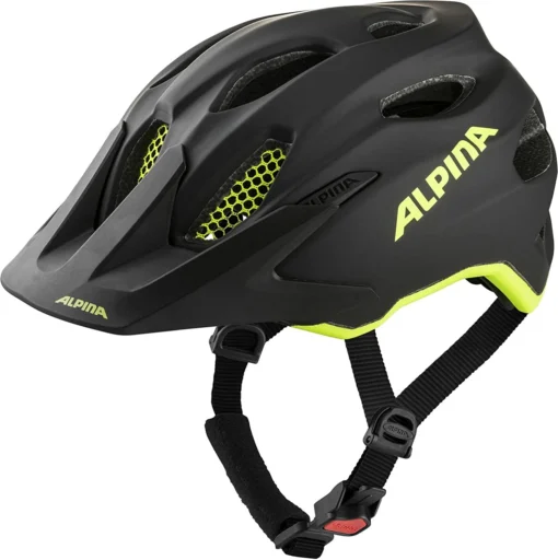 Alpina Carapax Jr. Flash Fahrradhelm - Black Neon Yellow Mat 5 Alpina Carapax Jr. Flash Fahrradhelm - Black Neon Yellow Mat -HelmPro Verkaufs-Shop Alpina Carapax junior flash Kinder Fahrradhelm black neon yellow matt 1