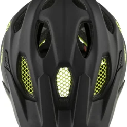 Alpina Carapax Jr. Flash Fahrradhelm - Black Neon Yellow Mat -HelmPro Verkaufs-Shop Alpina Carapax junior flash Kinder Fahrradhelm black neon yellow matt 2