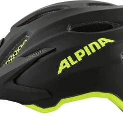 Alpina Carapax Jr. Flash Fahrradhelm - Black Neon Yellow Mat -HelmPro Verkaufs-Shop Alpina Carapax junior flash Kinder Fahrradhelm black neon yellow matt 3
