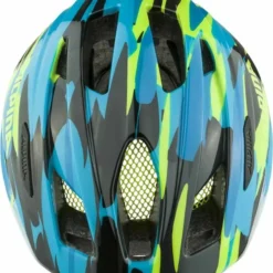 Alpina Pico Flash Kinder Fahrradhelm - Neon Blue Green Gloss (glänzend) -HelmPro Verkaufs-Shop Alpina Pico Flash neon blue green Kinderfahrradhelm 2