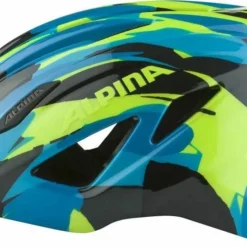 Alpina Pico Flash Kinder Fahrradhelm - Neon Blue Green Gloss (glänzend) -HelmPro Verkaufs-Shop Alpina Pico Flash neon blue green Kinderfahrradhelm 4