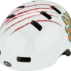 Bell Lil Ripper Kinder Fahrradhelm - Gloss White Grizzly