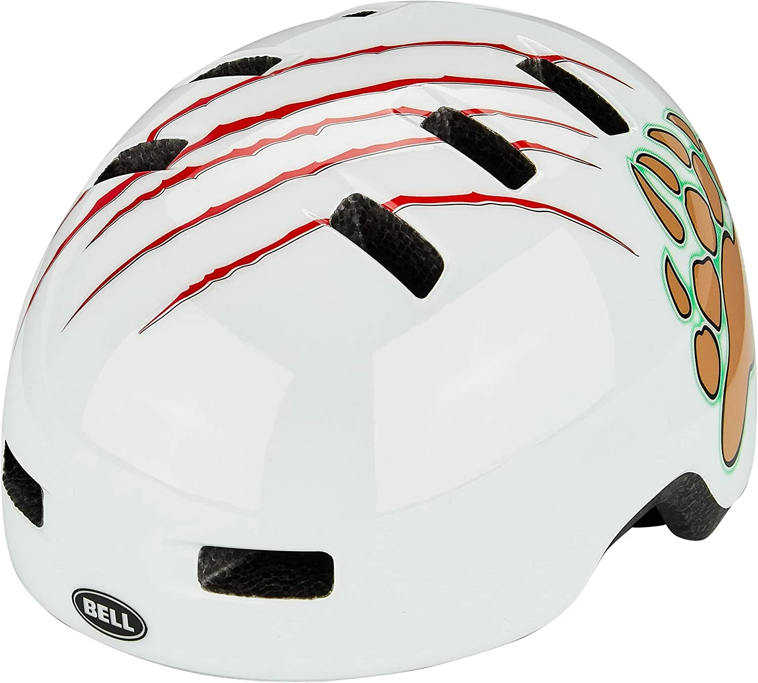 Bell Lil Ripper Kinder Fahrradhelm - Gloss White Grizzly 3 Bell Lil Ripper Kinder Fahrradhelm - Gloss White Grizzly