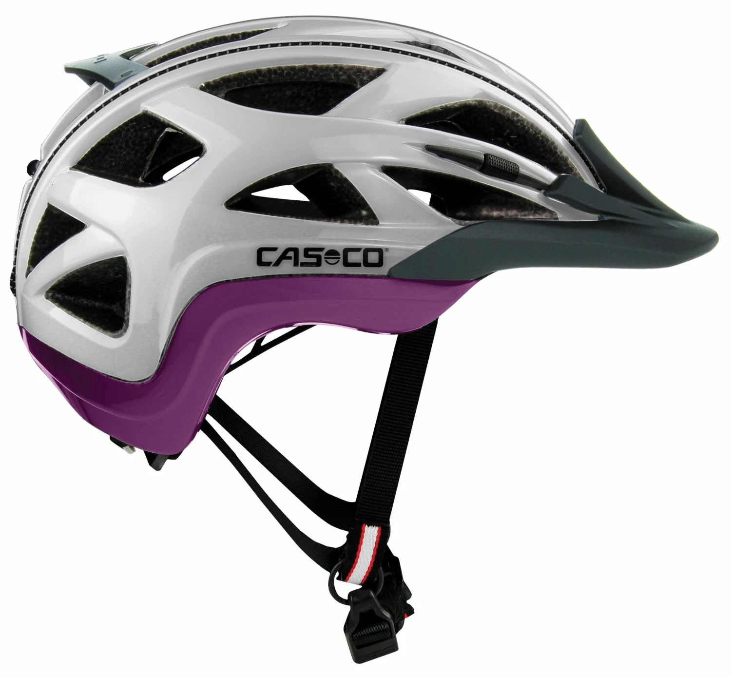 CASCO Activ 2 Fahrradhelm - Silber Lila 3 CASCO Activ 2 Fahrradhelm - Silber Lila