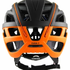 CASCO Cuda 2 Fahrradhelm - Schwarz Orange Matt -HelmPro Verkaufs-Shop CASCO CUDA2 Black Orange back rgb 300dpi 04 1646
