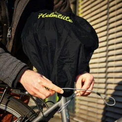 Hirnschmalz GmbH Helmtüte - Helmtasche Mit Diebstahlschutz -HelmPro Verkaufs-Shop Helmtuete helmschloss fahrradhelm anschliessen 3