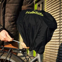 Hirnschmalz GmbH Helmtüte - Helmtasche Mit Diebstahlschutz -HelmPro Verkaufs-Shop Helmtuete helmschloss fahrradhelm anschliessen 4