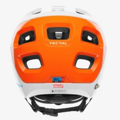 POC Tectal Race Spin NFC Mountainbike-Helm - Hydrogen White/Fluorescent Orange AVIP -HelmPro Verkaufs-Shop Poc Tectal RaceSpin NFC 8043 Hydrogen White Fluorescent Orange AVIP 3