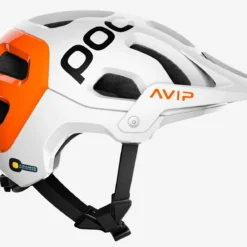 POC Tectal Race Spin NFC Mountainbike-Helm - Hydrogen White/Fluorescent Orange AVIP -HelmPro Verkaufs-Shop Poc Tectal RaceSpin NFC 8043 Hydrogen White Fluorescent Orange AVIP 4