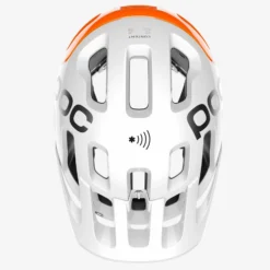 POC Tectal Race Spin NFC Mountainbike-Helm - Hydrogen White/Fluorescent Orange AVIP -HelmPro Verkaufs-Shop Poc Tectal RaceSpin NFC 8043 Hydrogen White Fluorescent Orange AVIP 5