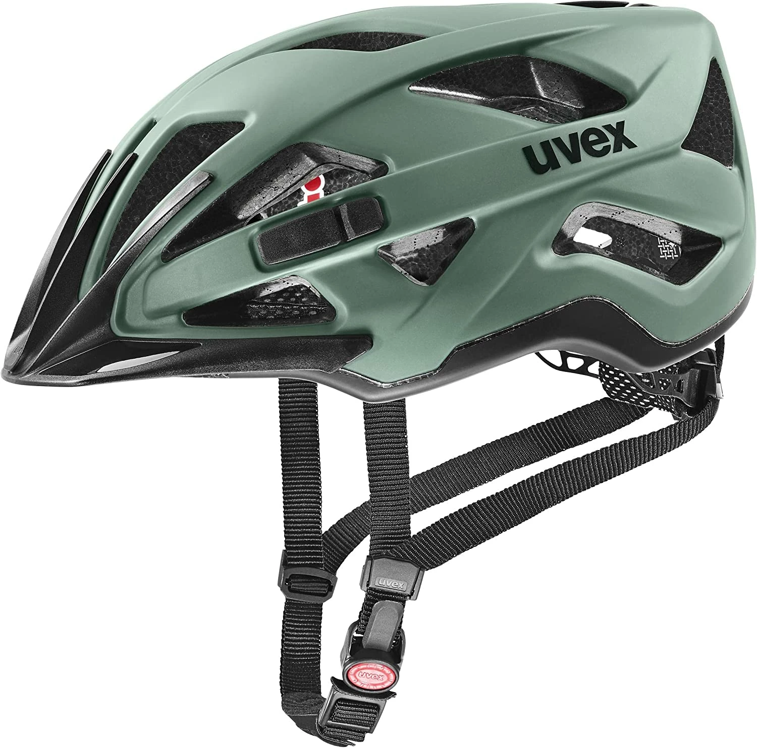 Uvex Active Cc Fahrradhelm - Moos Green Black Mat 3 Uvex Active Cc Fahrradhelm - Moos Green Black Mat