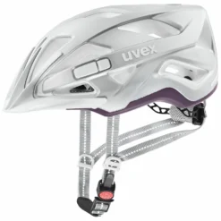 Uvex City Active Fahrradhelm - Silver-plum Mat