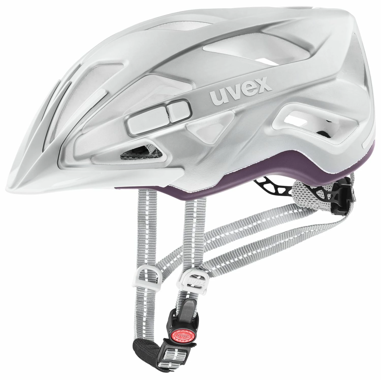 Uvex City Active Fahrradhelm - Silver-plum Mat 3 Uvex City Active Fahrradhelm - Silver-plum Mat