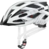 Uvex City I-vo Fahrradhelm - White Black Mat -HelmPro Verkaufs-Shop uvex city i vo white black mat Fahrradhelm mit Ruecklicht 1