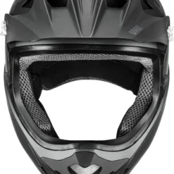 Uvex HLMT 10 Bike Full Face Helm - Black Grey Matt -HelmPro Verkaufs-Shop uvex hlmt 10 bike dowmhill bmx helm schwarz grau matt 1