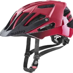 Uvex Quatro Cc Mountainbike Helm - Dark Red-black Mat