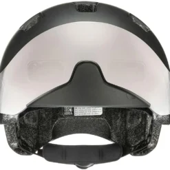 Uvex Rush Visor Visier Fahrradhelm - Dark Silver Mat -HelmPro Verkaufs-Shop uvex rush visor Visier Fahrradhelm mit Ruecklicht dark silver mat 3