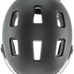 Uvex Rush Visor Visier Fahrradhelm - Dark Silver Mat -HelmPro Verkaufs-Shop uvex rush visor Visier Fahrradhelm mit Ruecklicht dark silver mat 7