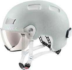 Uvex Rush Visor Visier Fahrradhelm - Papyrus Grey Mat