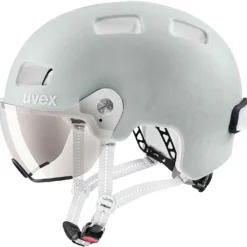 Uvex Rush Visor Visier Fahrradhelm - Papyrus Grey Mat